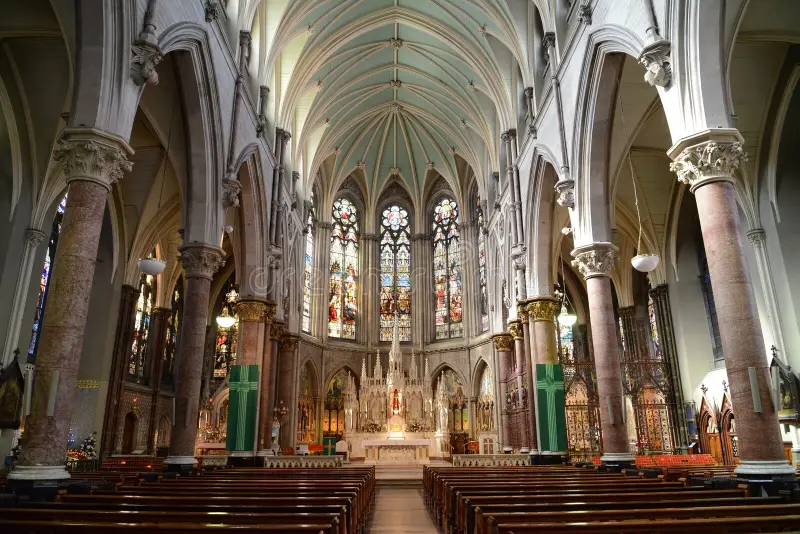 Inside a beautiful Irish church